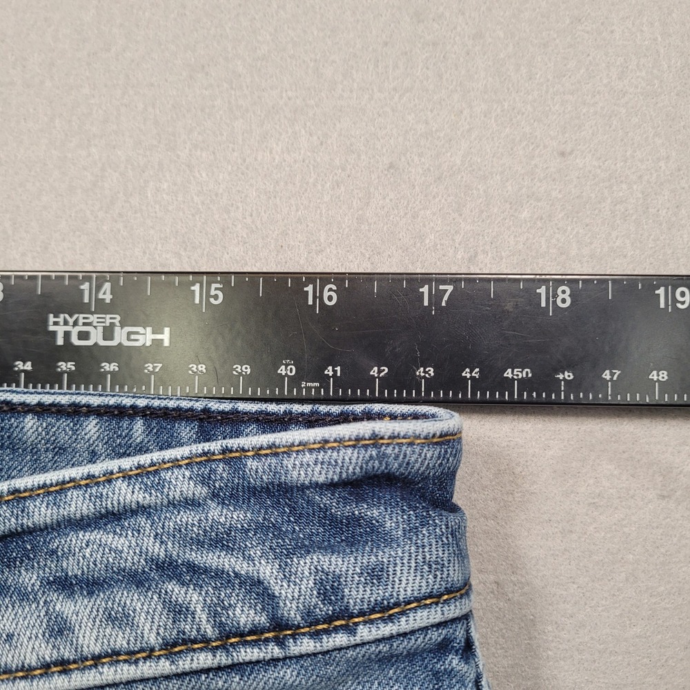 American Eagle Mens Slim Bootcut Easyflex Distressed Blue Jeans 33x32 - Picture 9 of 14